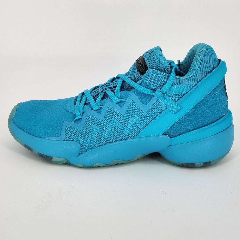 Adidas D.O.N. Issue 2 Crayola Signal Cyan Sky Blue Sneakers 9